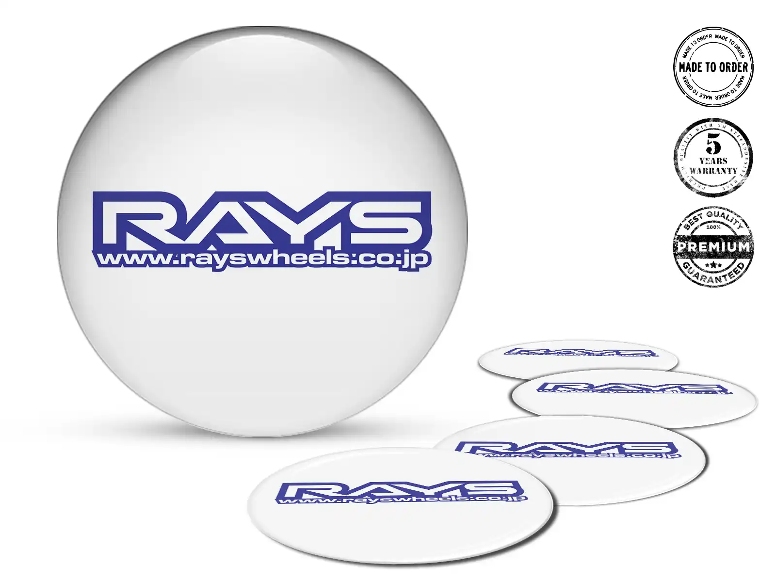 Rays Gewölbte Emblem Version Felgensticker für Autos